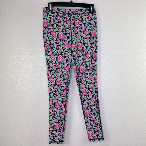 Lilly Pulitzer Girls Luxletic Weekender Leggings Low Tide Navy XL - Picture 2 of 6
